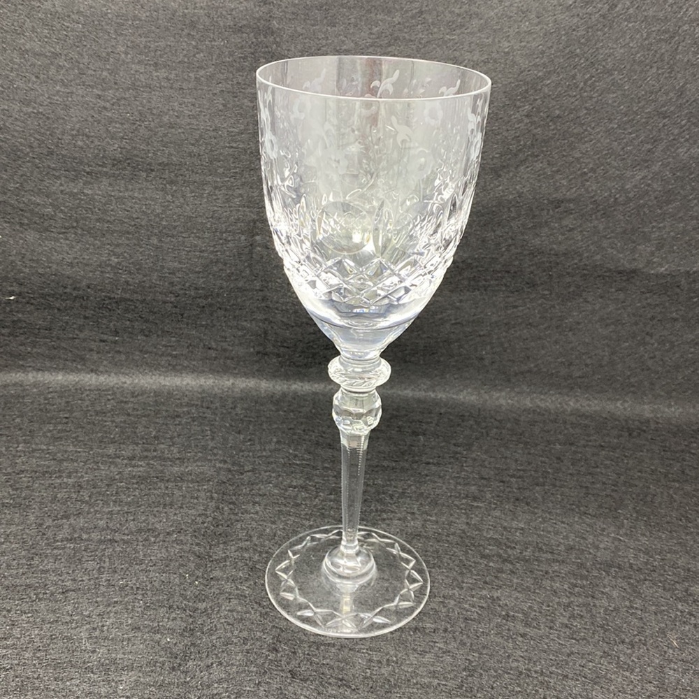 Rogaska Gallia Water / Wine Glasses Yugoslavian Cut Crystal (set of 2) - Picture 4 of 4